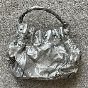 Botkier Metallic Silver Shoulder Bag